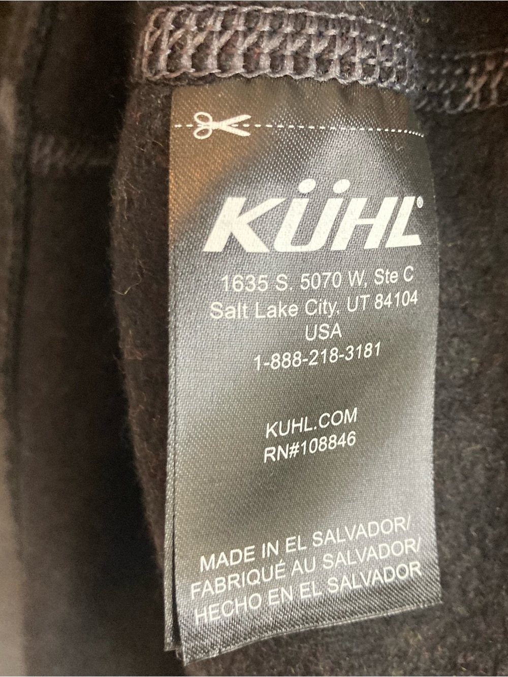 Kuhl Revel Black and Steel Gray Quarter Zip Mens Pullover Sweater - Picture 10 of 12